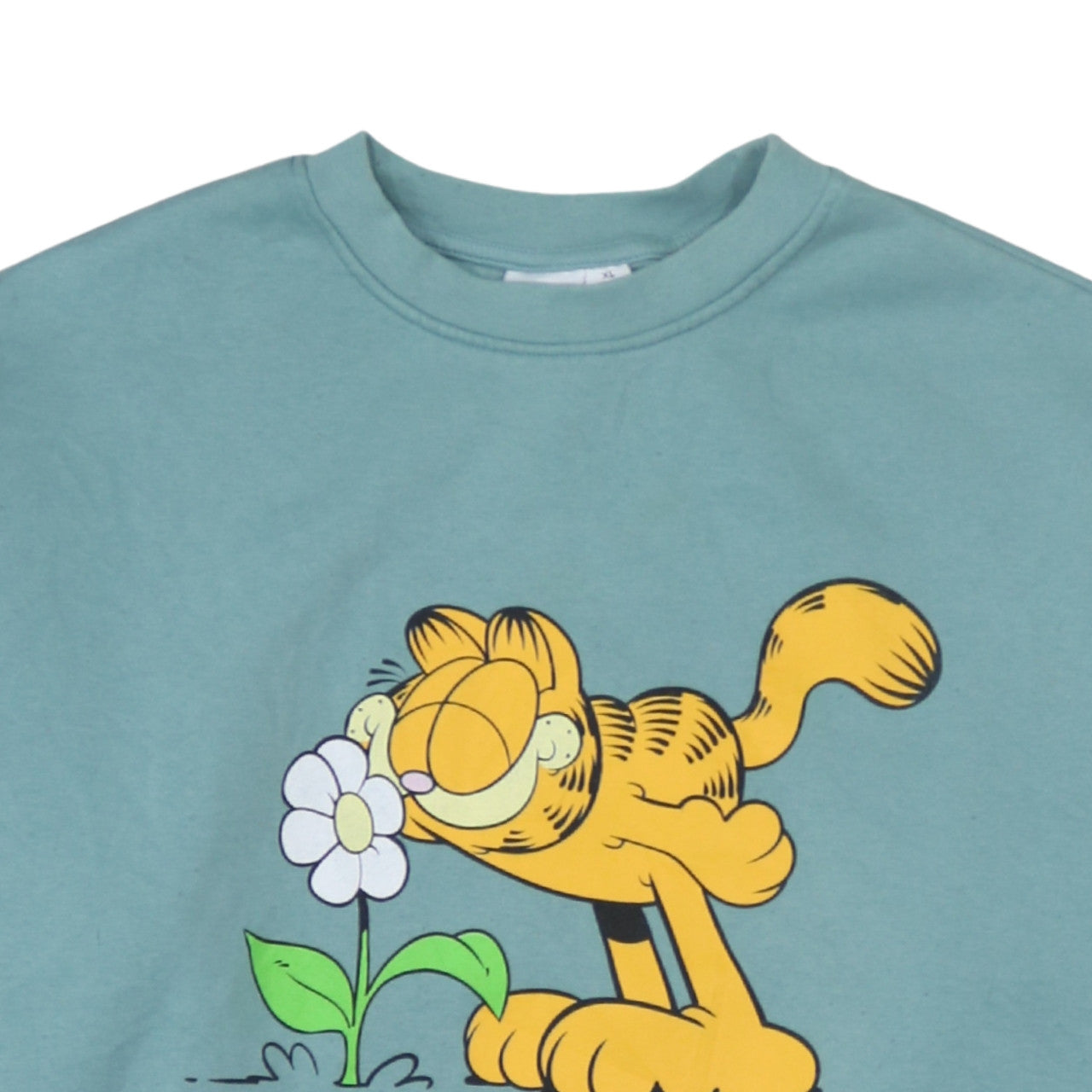 Primark Women’s Blue Garfield Graphic Pullover Sweatshirt XL