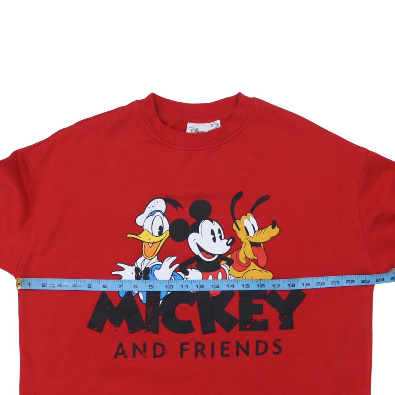 Disney Women Red Mickey and Friends Sweatshirt XL Pullover