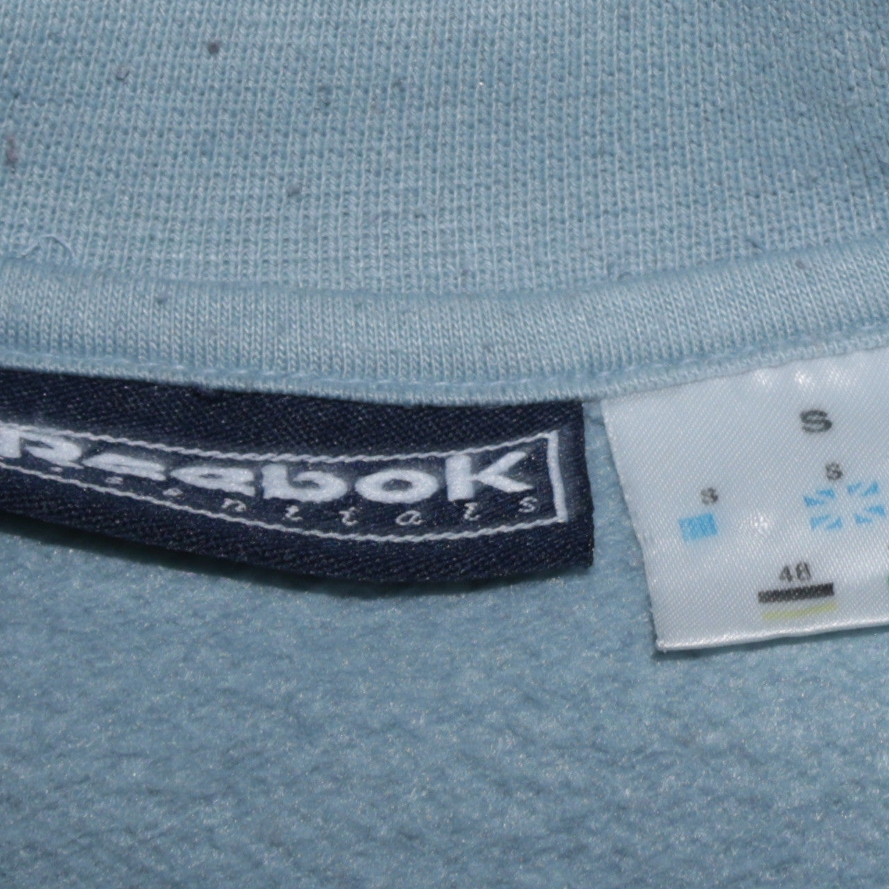 Reebok Mens Blue Crew Neck Pullover Sweatshirt Size S