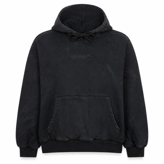 Adidas Women's Black Size 10 Pullover Hoodie with Logo and Pockets