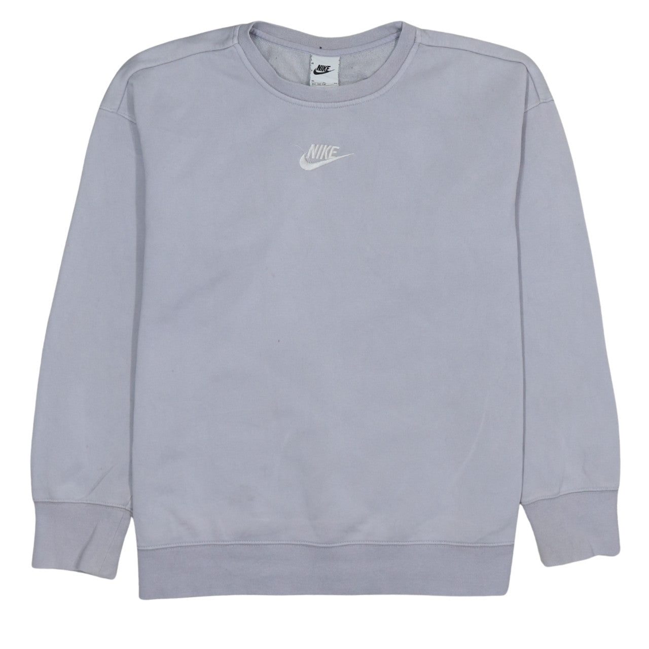 Nike Girls Grey XL Pullover Fleece Sweatshirt Sports Logo Crew Neck