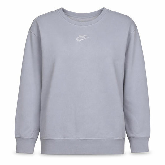 Nike Girls Grey XL Pullover Fleece Sweatshirt Sports Logo Crew Neck