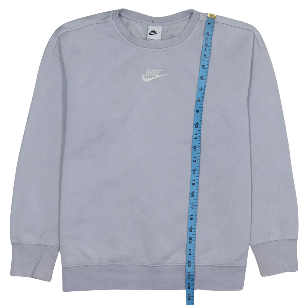 Nike Girls Grey XL Pullover Fleece Sweatshirt Sports Logo Crew Neck