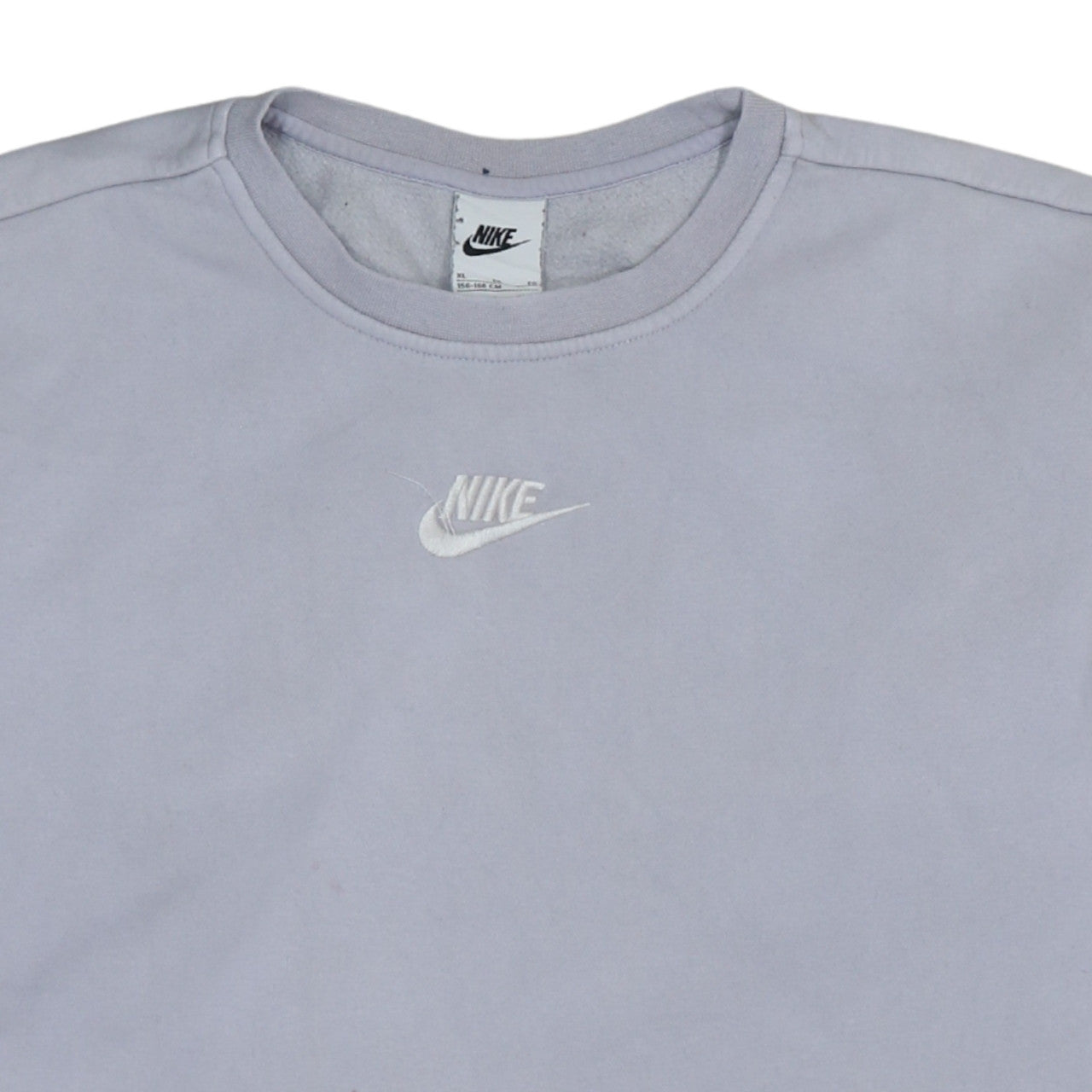 Nike Girls Grey XL Pullover Fleece Sweatshirt Sports Logo Crew Neck