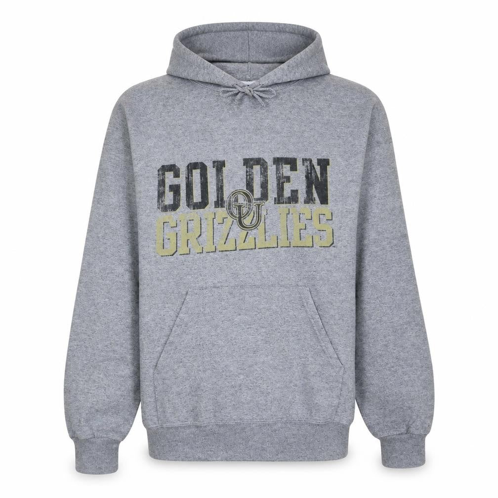 Champion Men’s Grey Pullover Hoodie M Golden Grizzlies Fleece