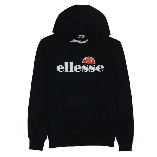 Ellesse Womens Black Pullover Hoodie Size L Cotton Blend