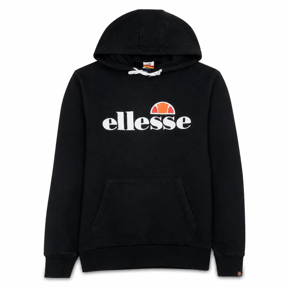 Ellesse Womens Black Pullover Hoodie Size L Cotton Blend