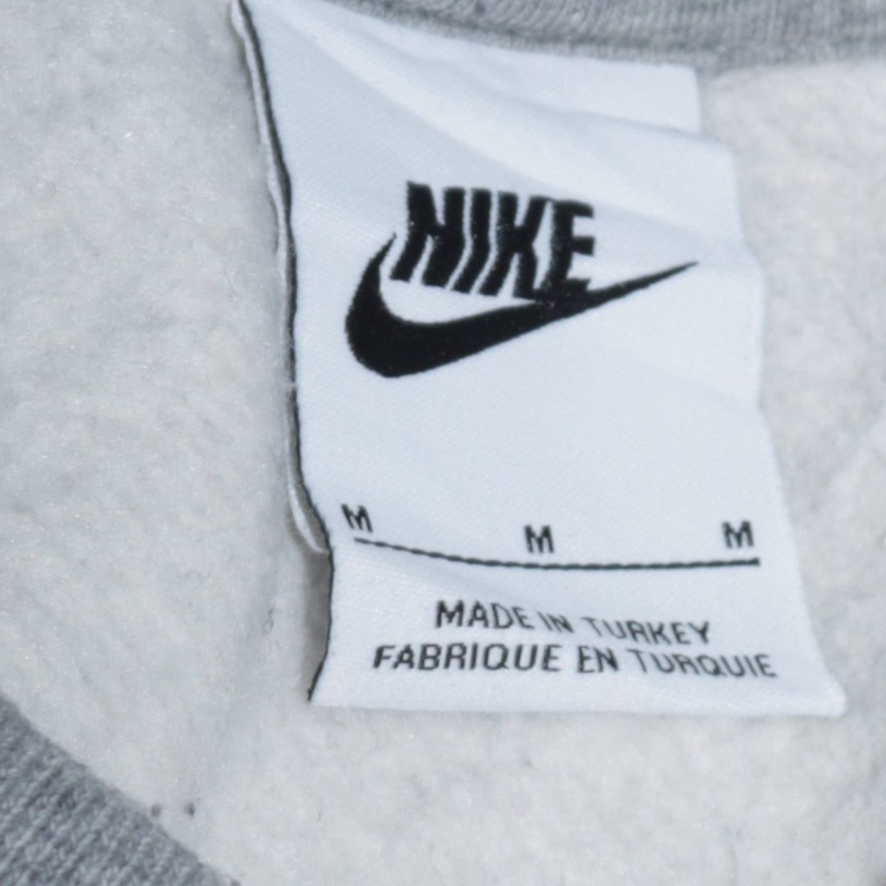 Nike Men's Grey Crew Neck Sweatshirt M Regular Fit Pullover