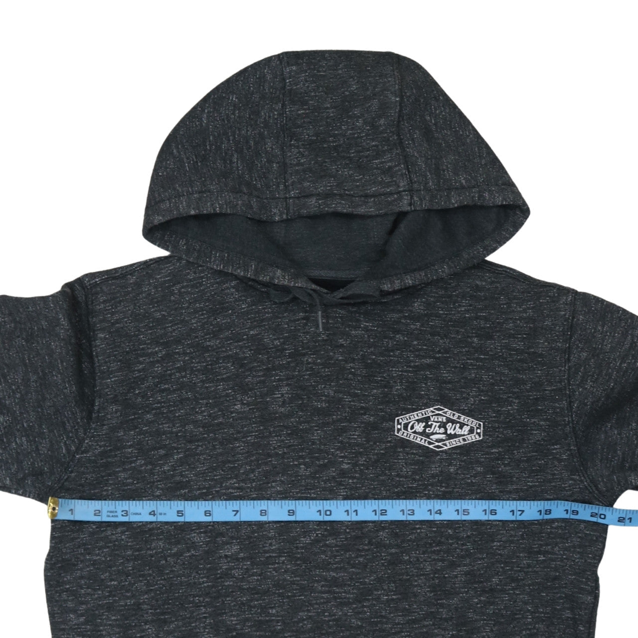 Vans Mens Grey Pullover Hoodie XS Off The Wall Logo Skate Streetwear