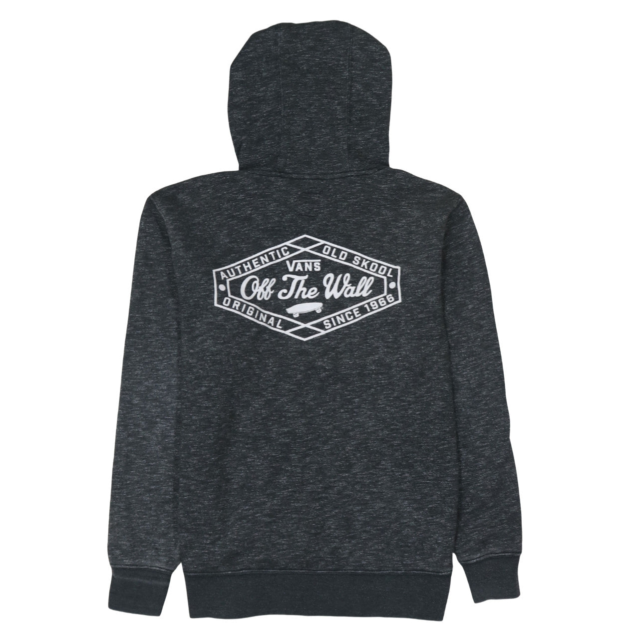 Vans Mens Grey Pullover Hoodie XS Off The Wall Logo Skate Streetwear