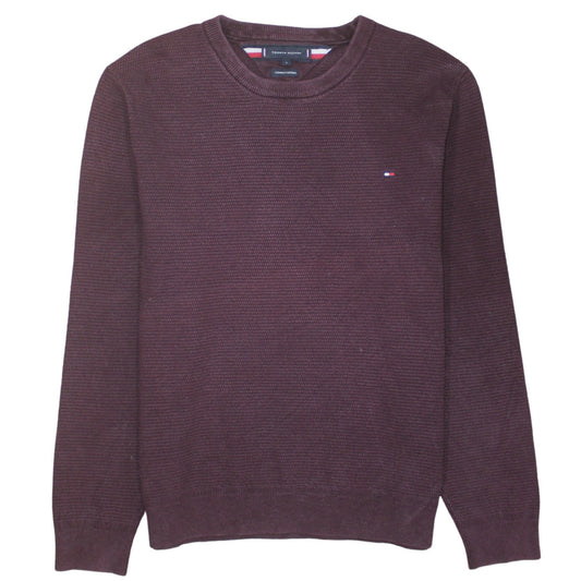 Tommy Hilfiger Men's Brown Cotton Crew Neck Jumper Size L