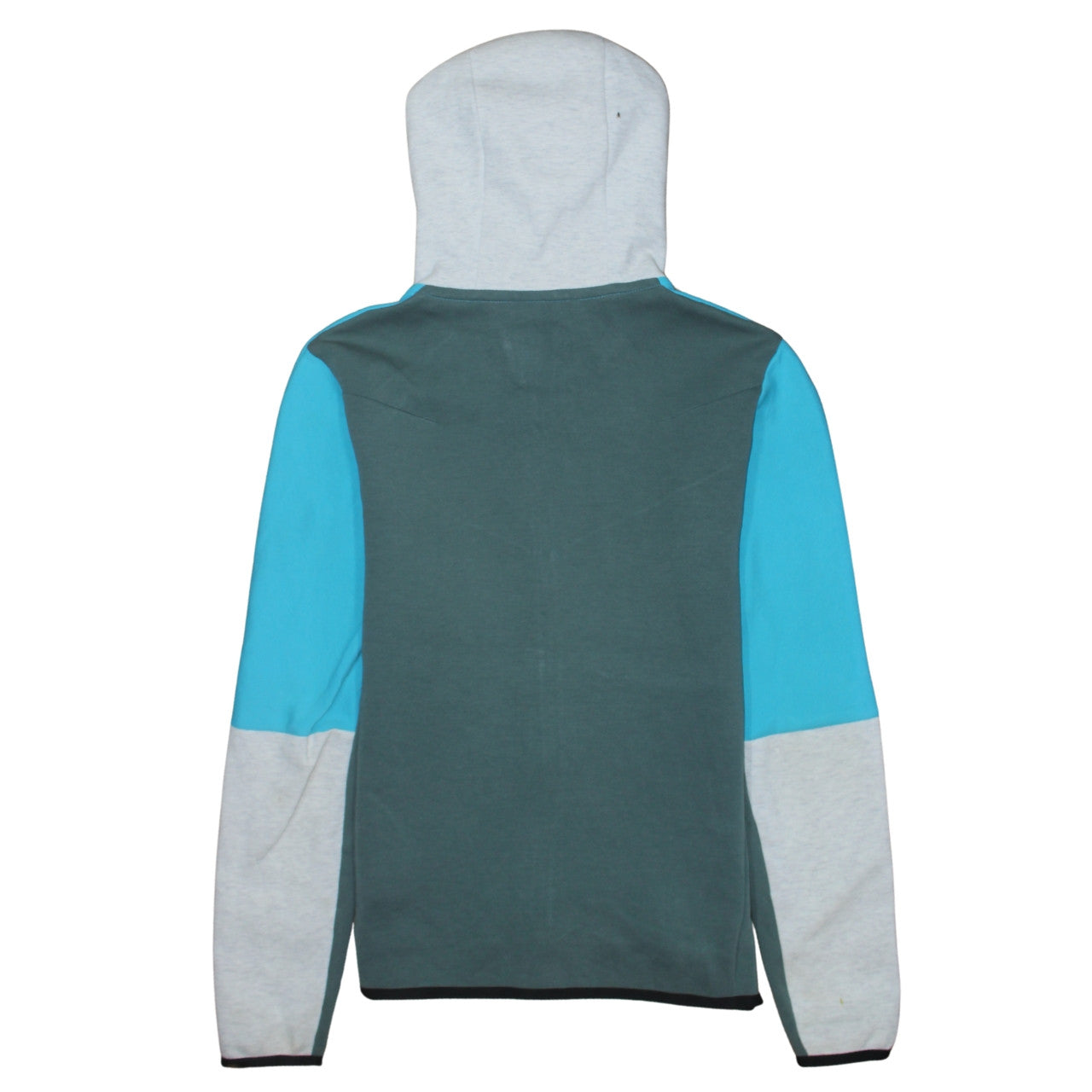 Nike Men's Blue Full Zip Hoodie S - Sportswear Cotton Blend