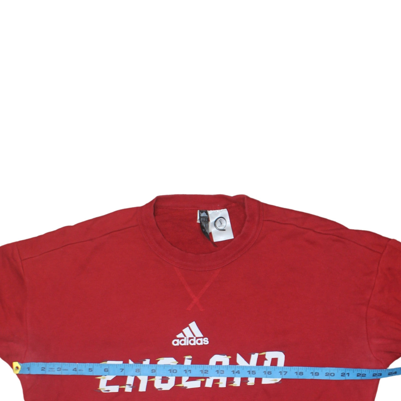 Adidas Men’s Red England Crew Neck Sweatshirt Small Pullover