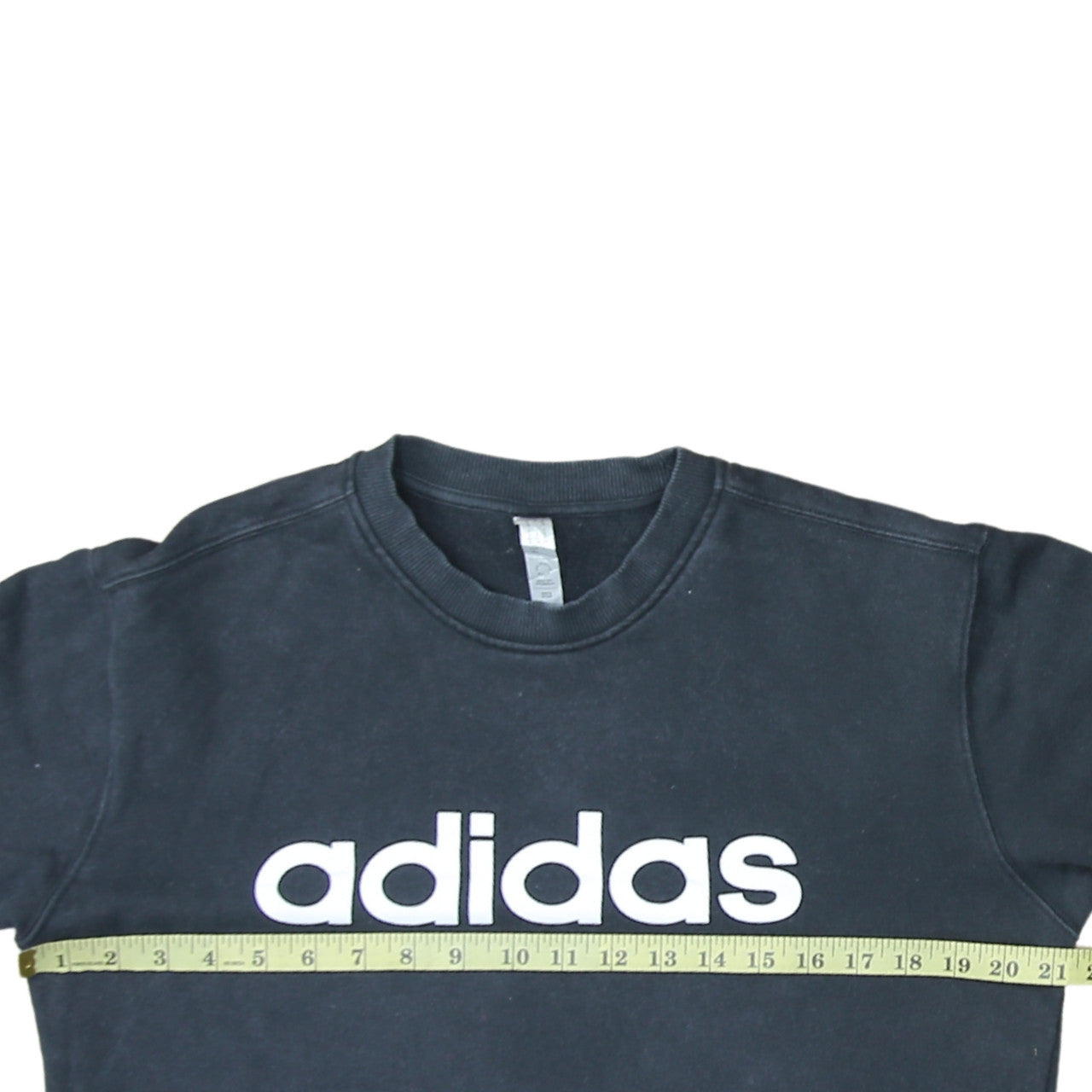 Adidas Womens Black Size 14 Pullover Crew Neck Sweatshirt
