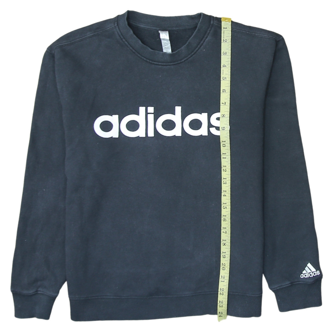 Adidas Womens Black Size 14 Pullover Crew Neck Sweatshirt