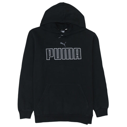 Puma Men Black Pullover Graphic Hoodie Medium