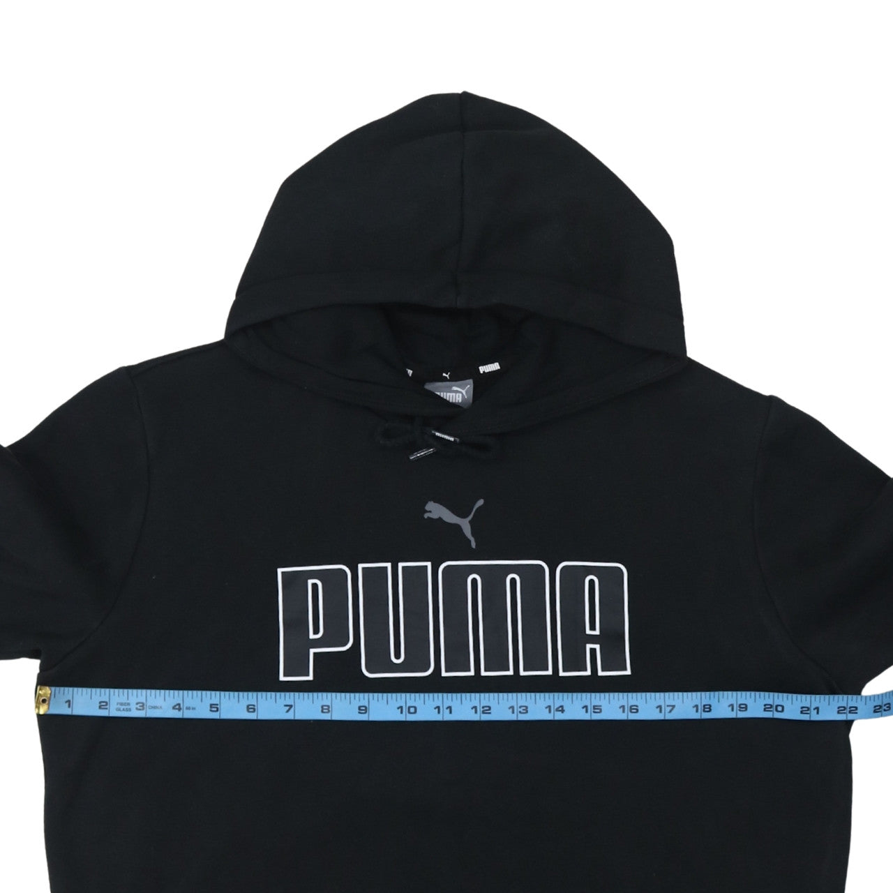 Puma Men Black Pullover Graphic Hoodie Medium