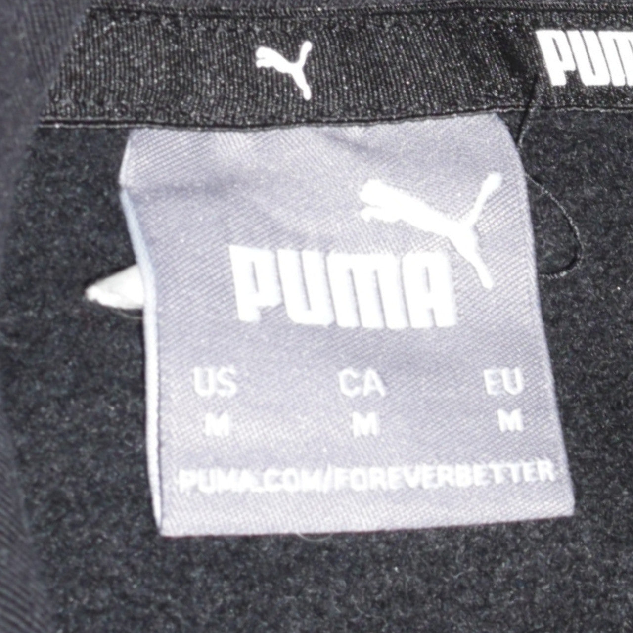 Puma Men Black Pullover Graphic Hoodie Medium