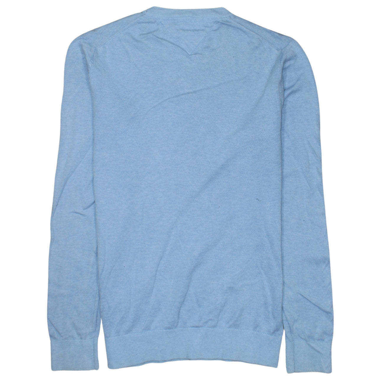 Tommy Hilfiger Men's Blue Cotton Silk Pullover Jumper M