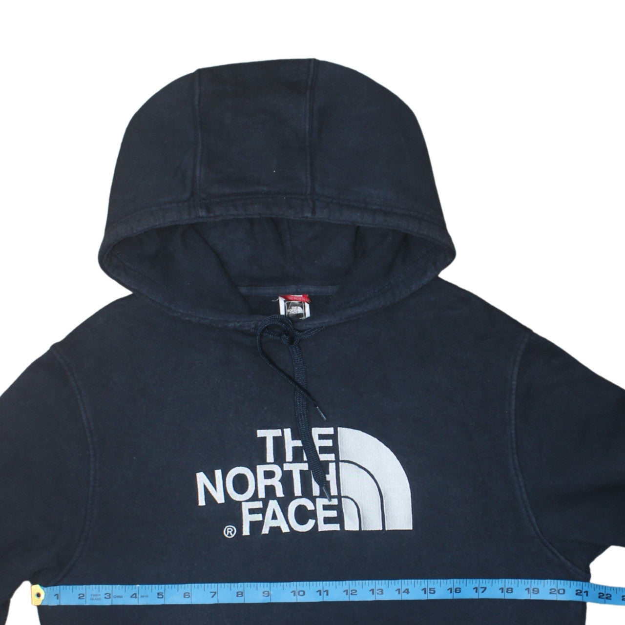 The North Face Men's Blue Pullover Hoodie M Logo Outdoor Sweatshirt