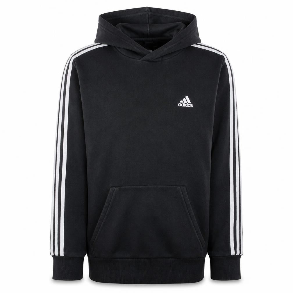 Adidas Men's Black Pullover Hoodie M Regular Fit Sports Fleece