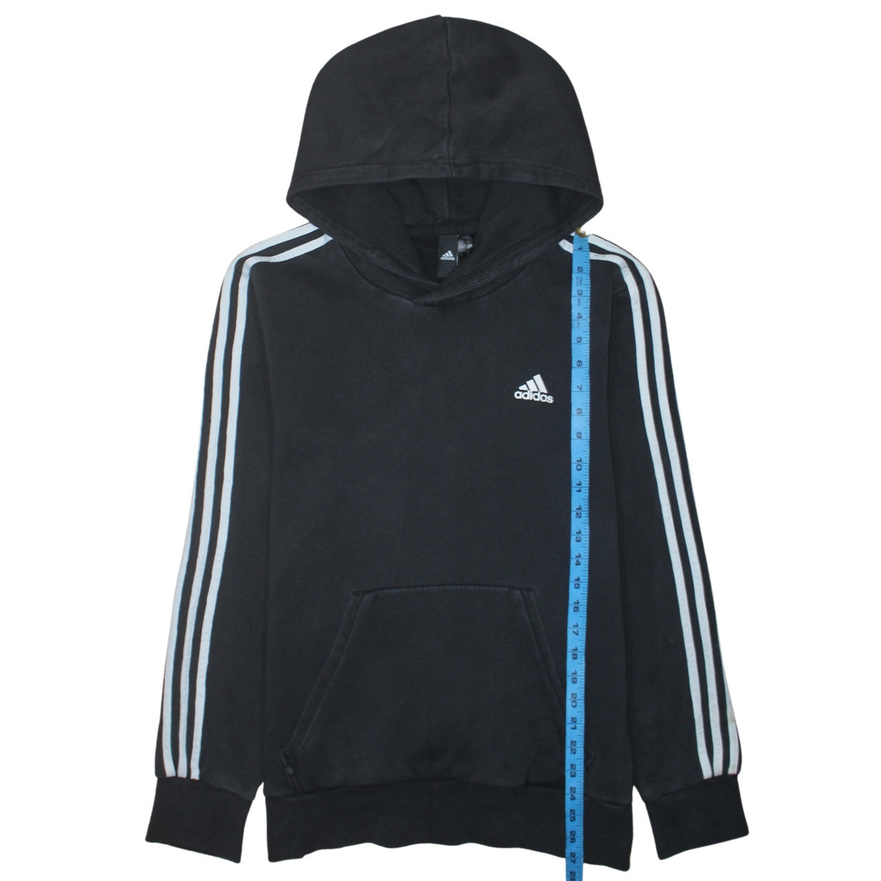 Adidas Men's Black Pullover Hoodie M Regular Fit Sports Fleece