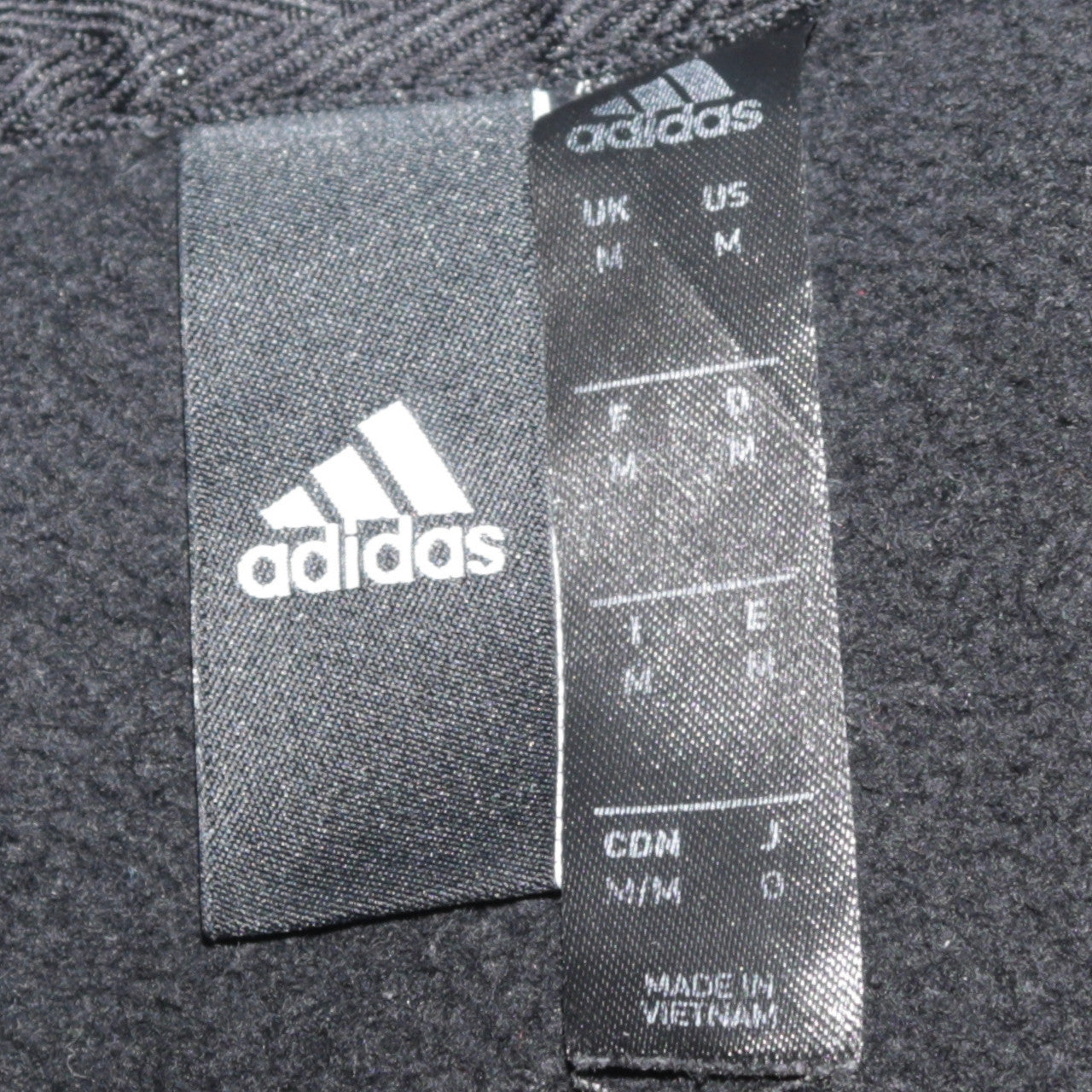 Adidas Men's Black Pullover Hoodie M Regular Fit Sports Fleece