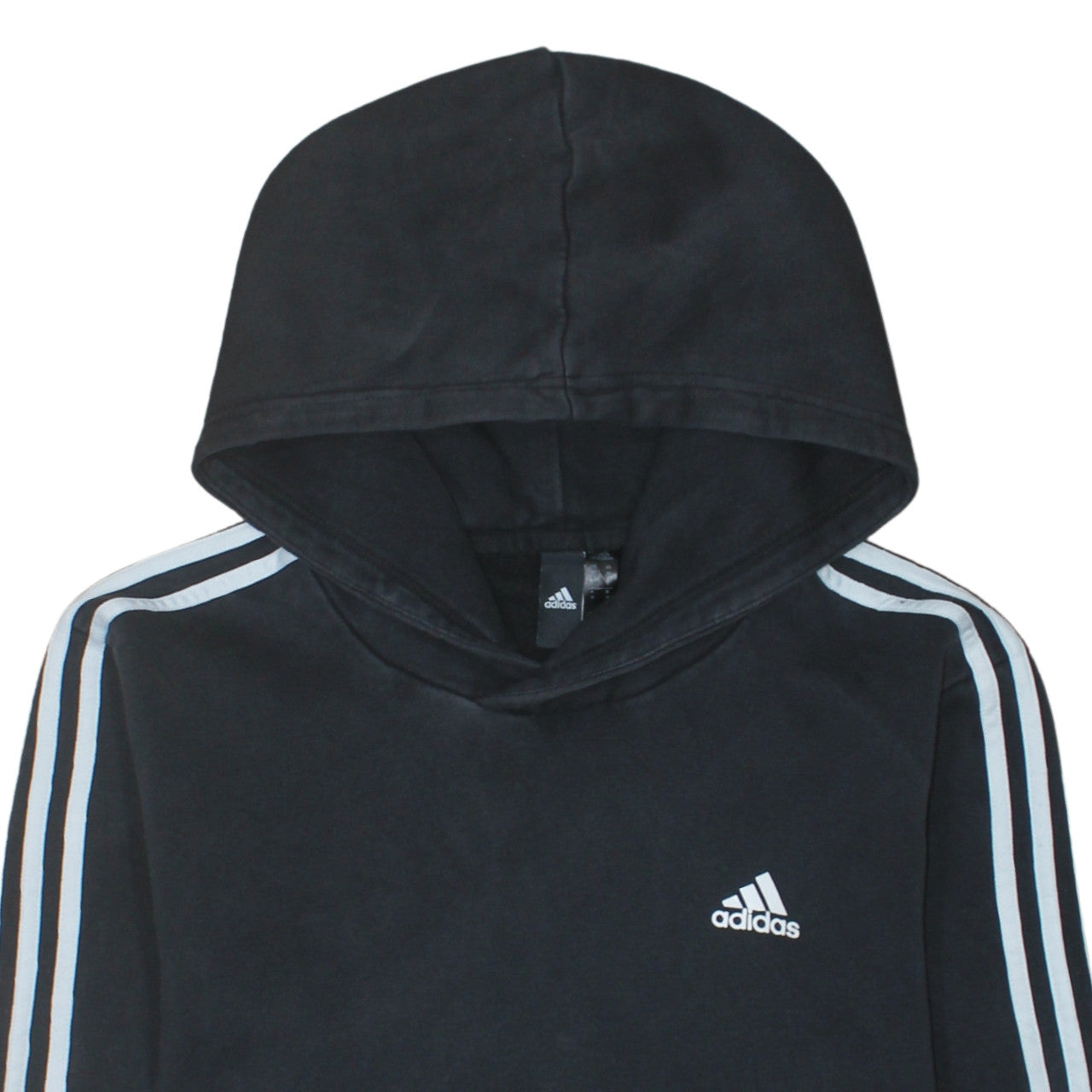 Adidas Men's Black Pullover Hoodie M Regular Fit Sports Fleece