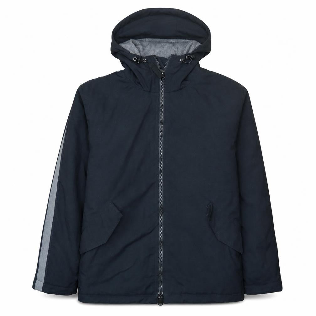 GAP Men's Black Hooded Nylon Full Zip Lined Winter Jacket Size S