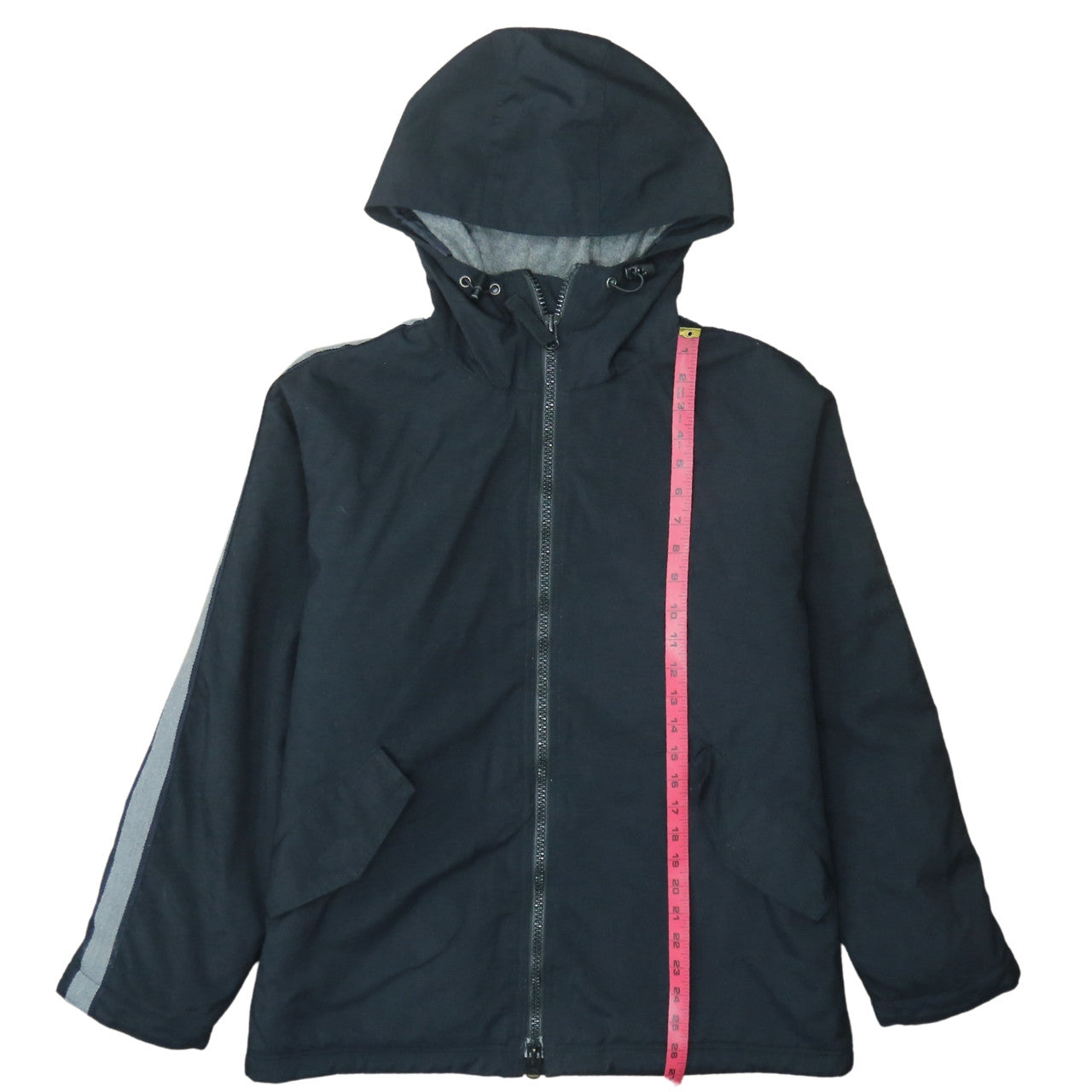 GAP Men's Black Hooded Nylon Full Zip Lined Winter Jacket Size S