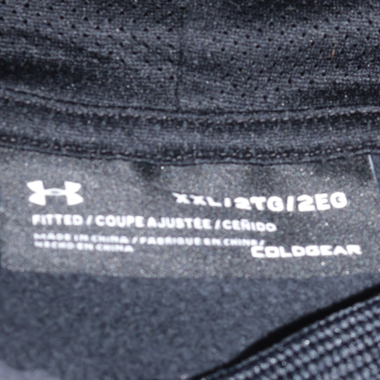 Under Armour Men's Black Pullover Hoodie 2XL ColdGear Fleece