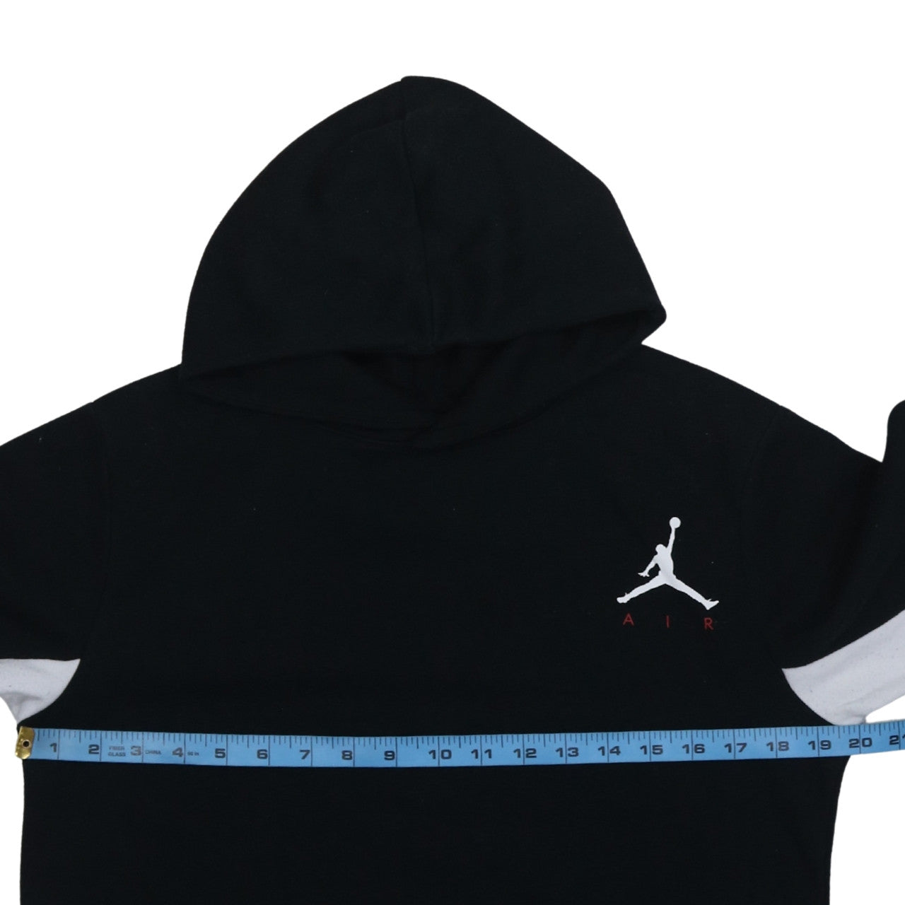 Jordan Boys Black Pullover Hoodie XL Flight Graphic Print Cotton Blend