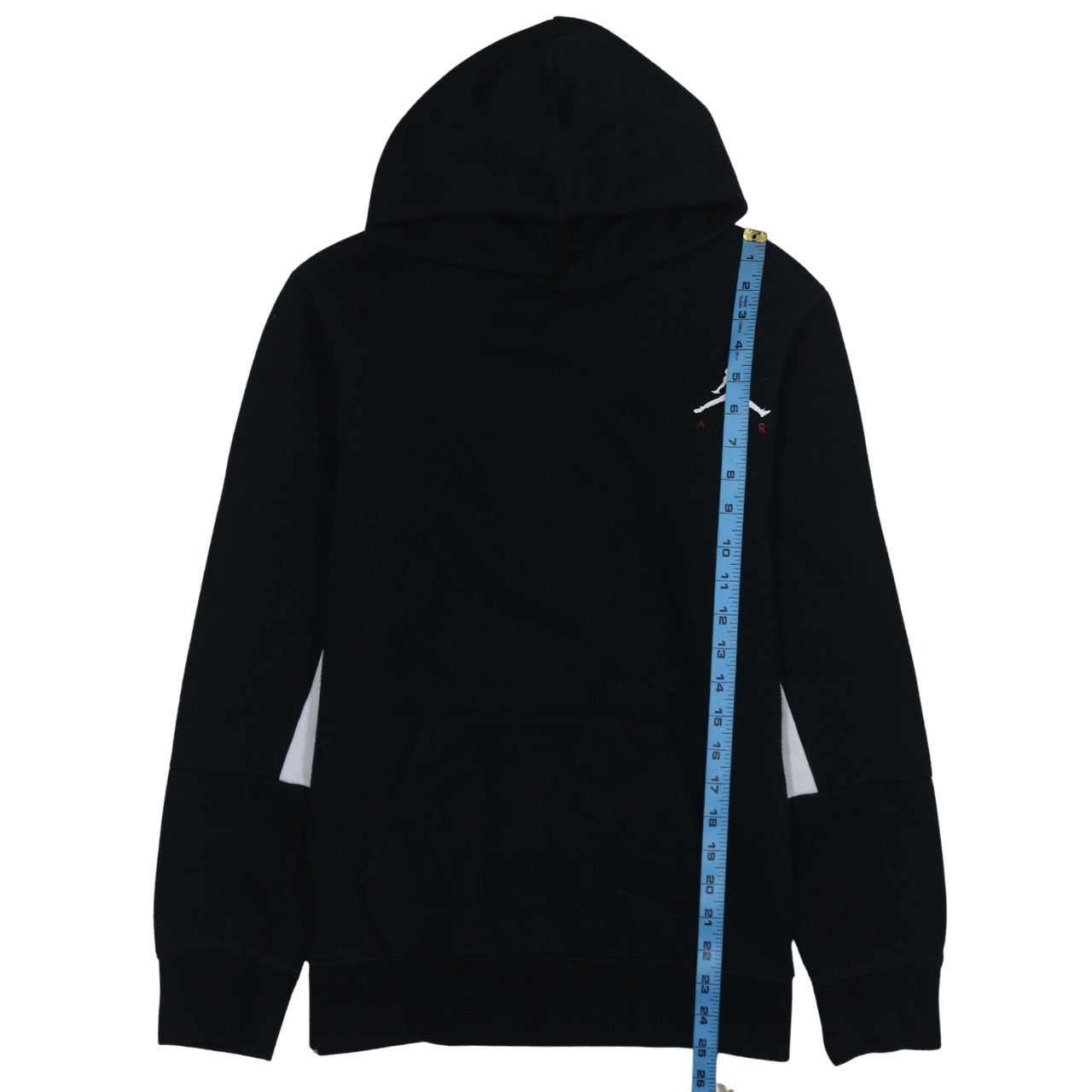 Jordan Boys Black Pullover Hoodie XL Flight Graphic Print Cotton Blend