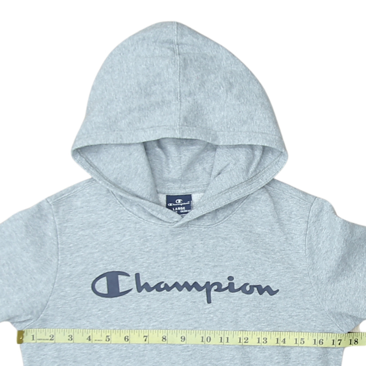 Champion Boys Grey Pullover Hoodie Large 11-12 Years Classic Logo Sweatshirt