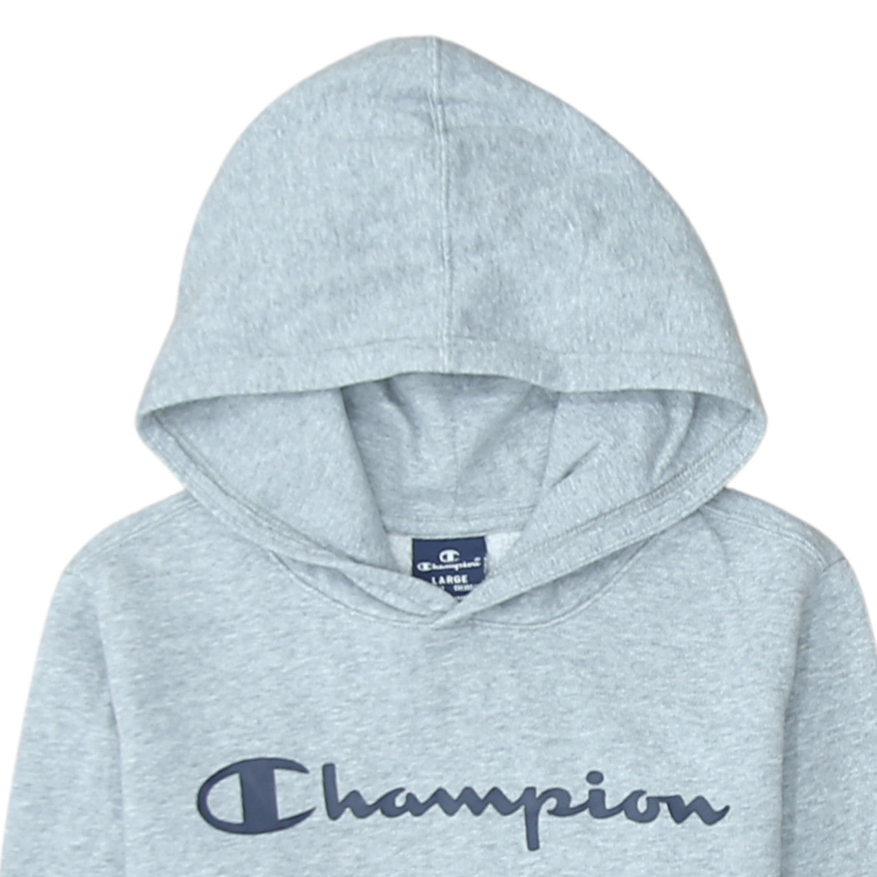 Champion Boys Grey Pullover Hoodie Large 11-12 Years Classic Logo Sweatshirt