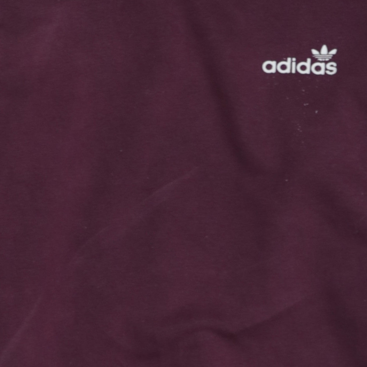 Adidas Womens Burgundy Crew Neck Sweatshirt Size 8 Regular Fit