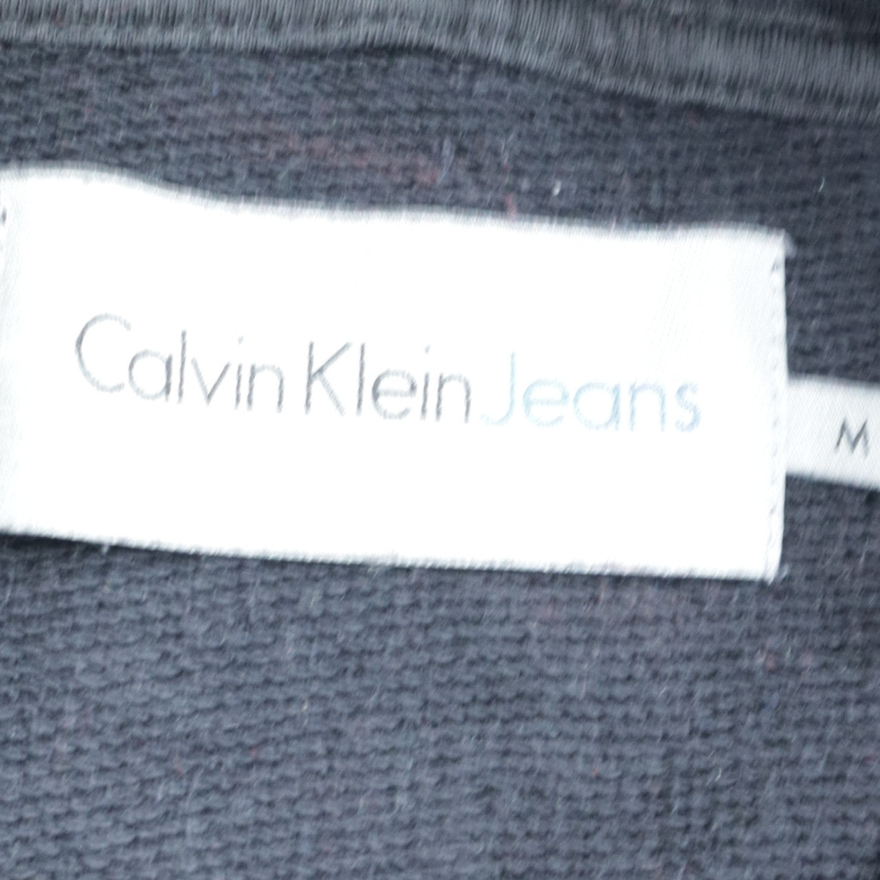Calvin Klein Jeans Men's Black Logo Pullover Hoodie Size M