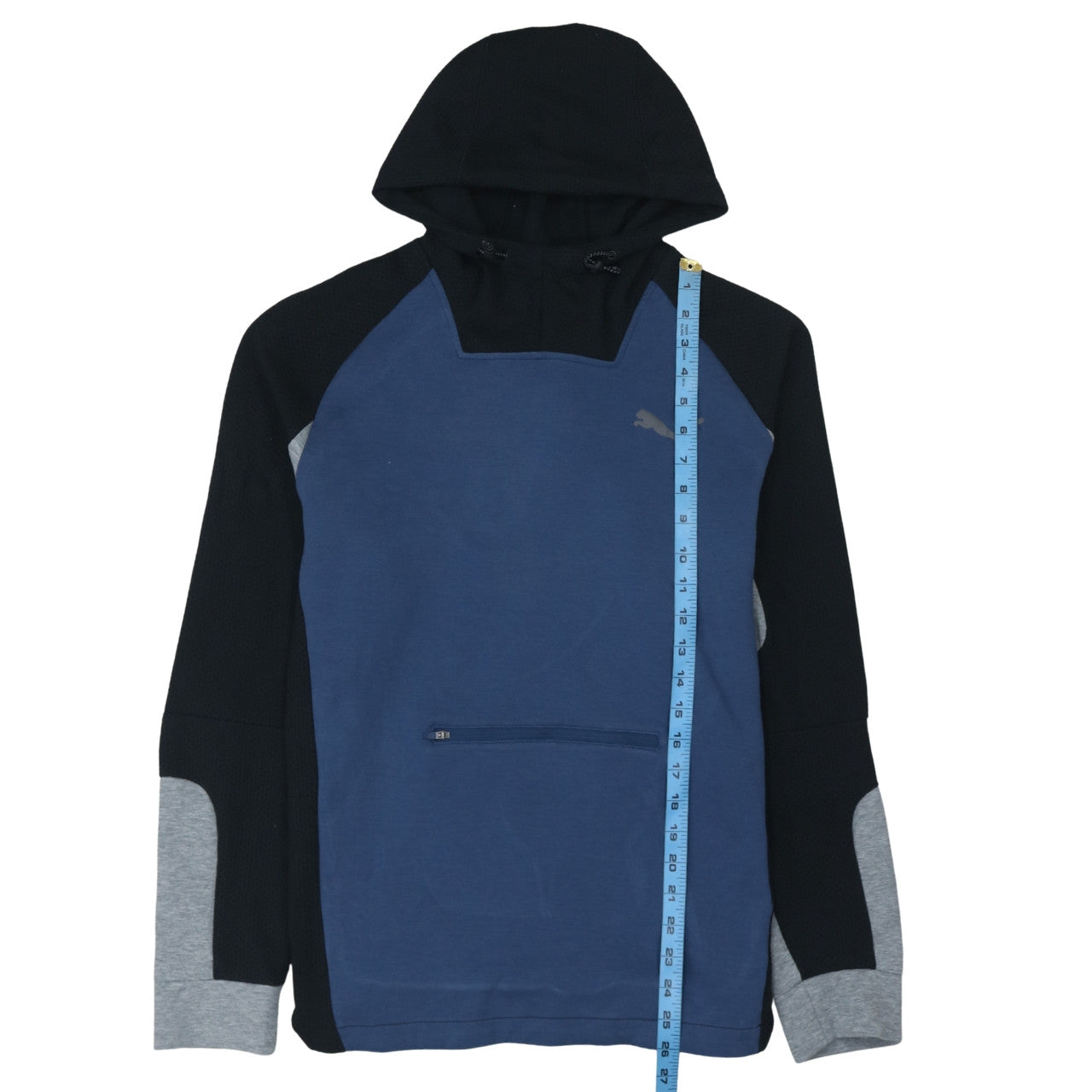 Puma Men’s Blue Pullover Hoodie Size L Sports Style