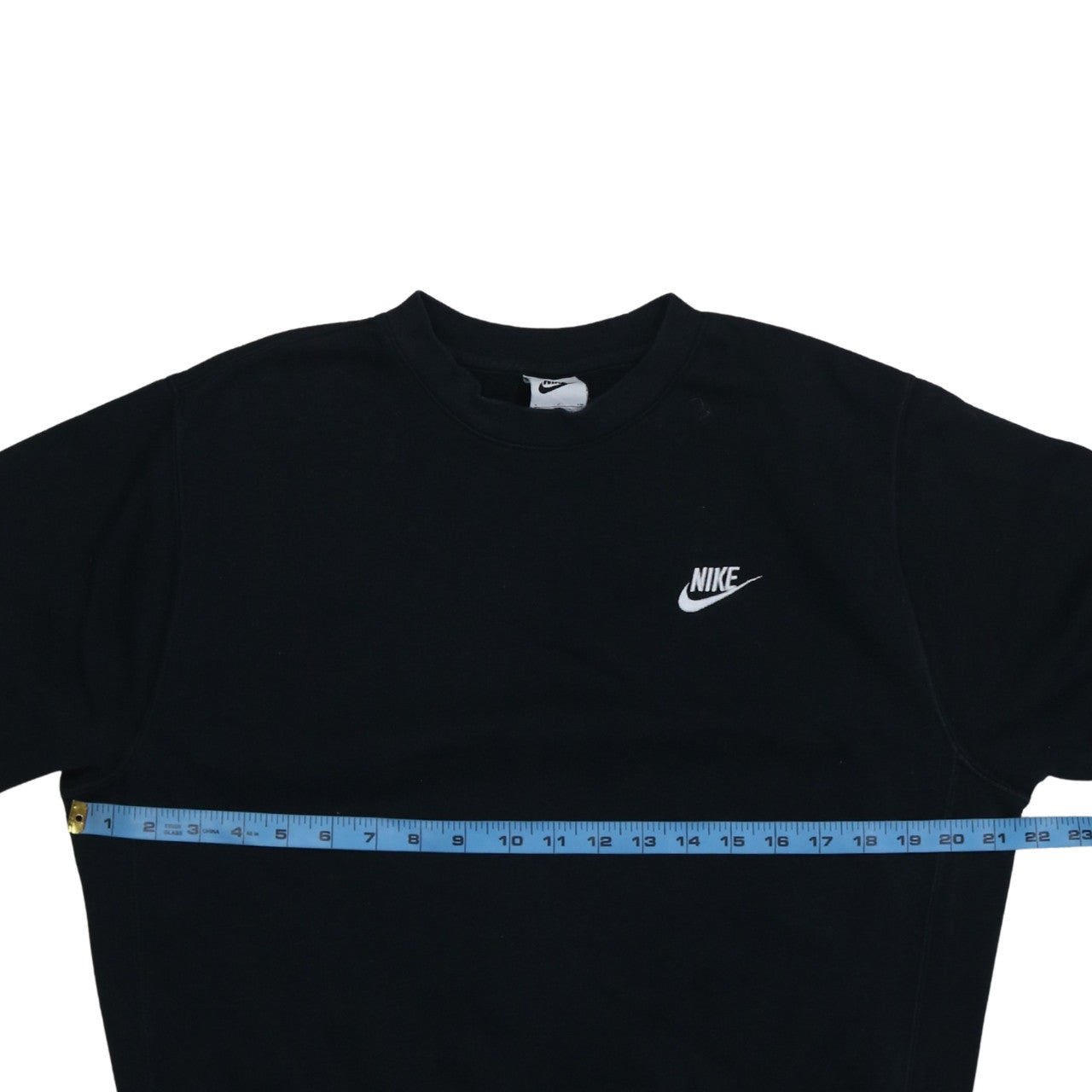 Nike Men's Black Small Crew Neck Pullover Fleece Sweatshirt