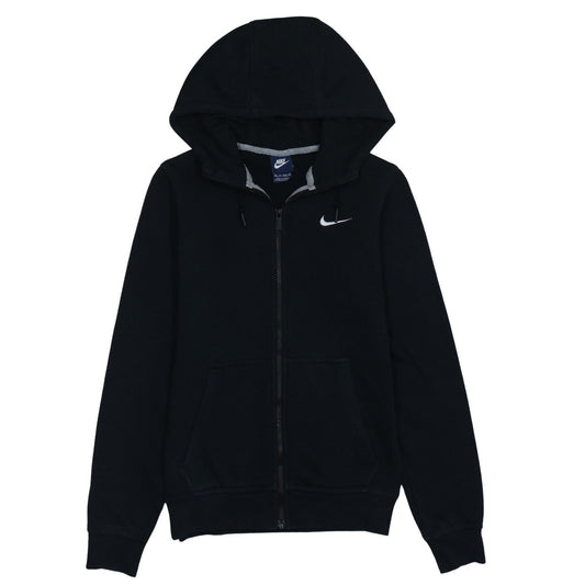 Nike Men's Black Full Zip Hoodie XS Fleece Sweatshirt