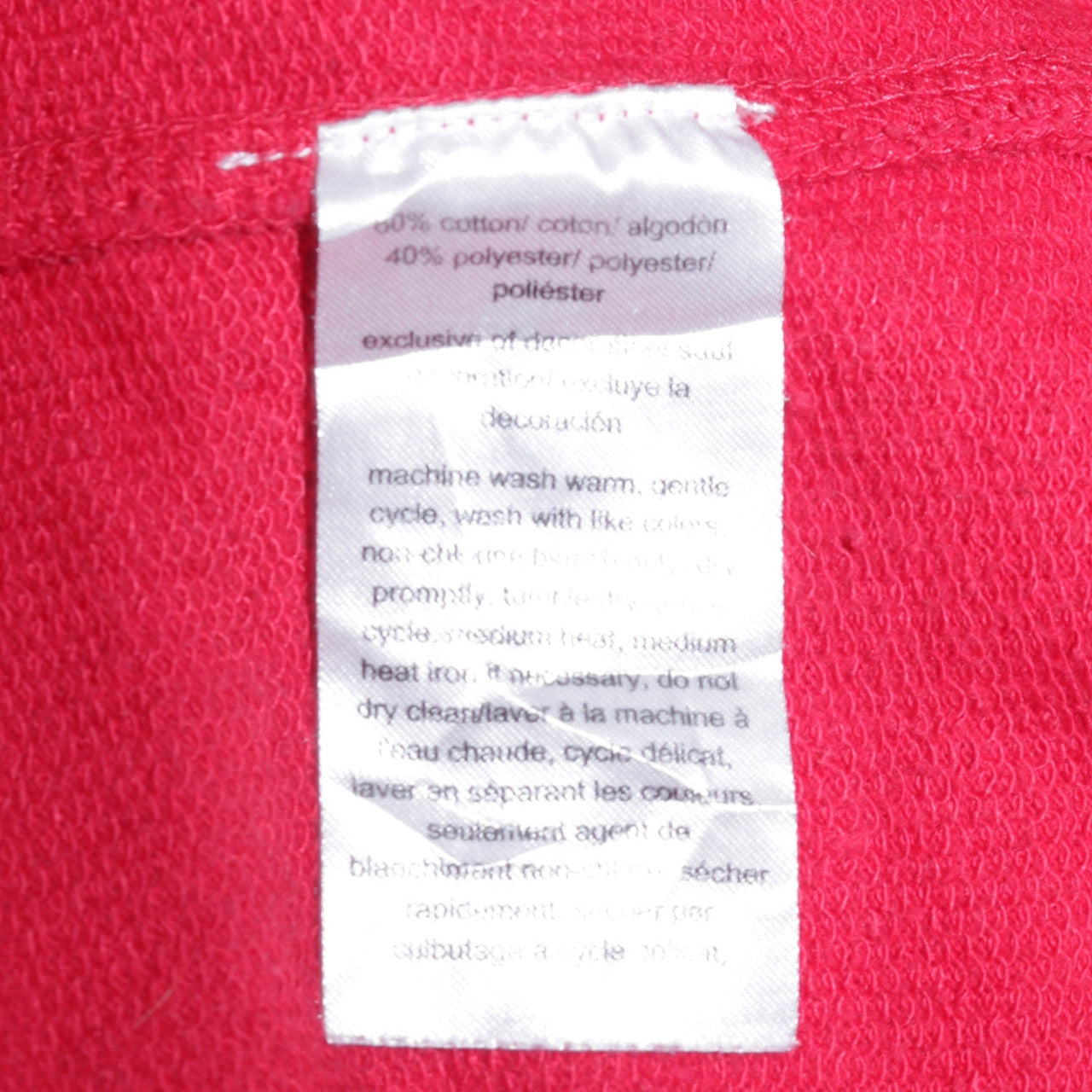 Tommy Hilfiger Men's Red Full Zip Hoodie XL Classic Cotton Blend