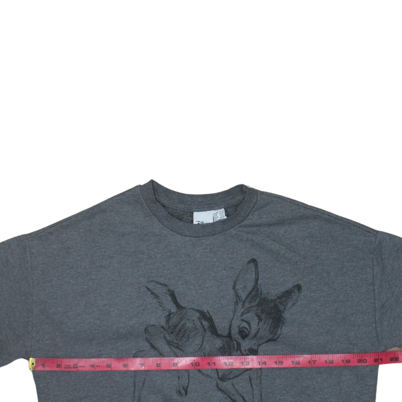 Disney Primark Women's Grey Bambi Sweatshirt Size 10-12
