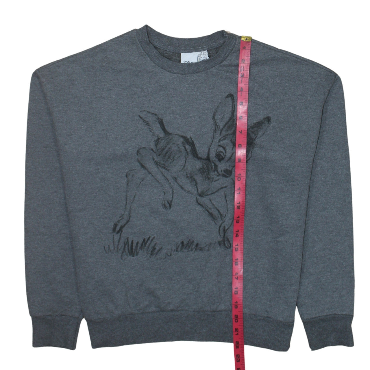 Disney Primark Women's Grey Bambi Sweatshirt Size 10-12