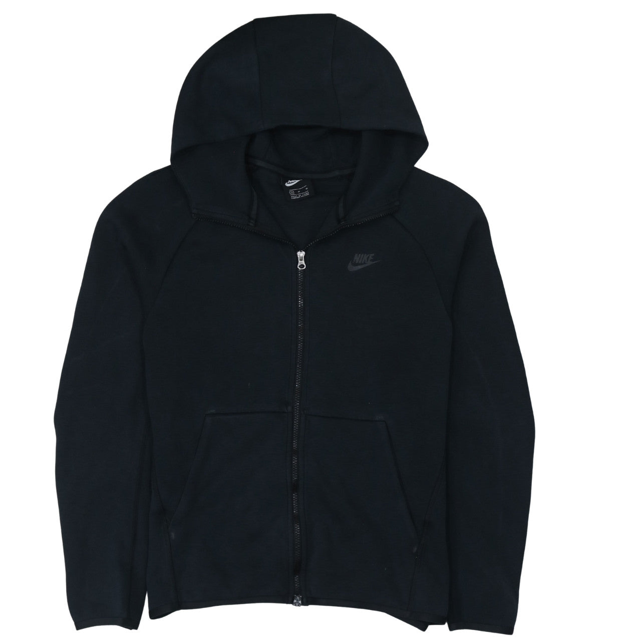 Nike Men's Black Full Zip Hoodie Medium Regular Fit