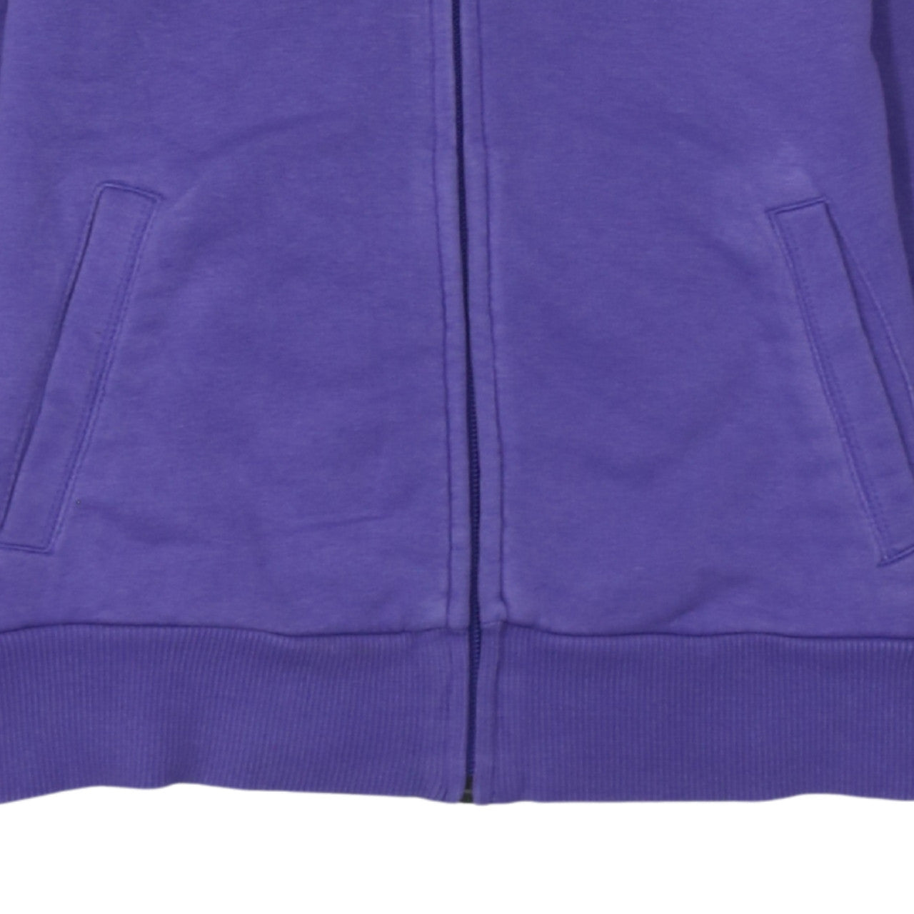 Puma Womens Purple Full Zip Sweatshirt Size UK 10 Cotton Blend