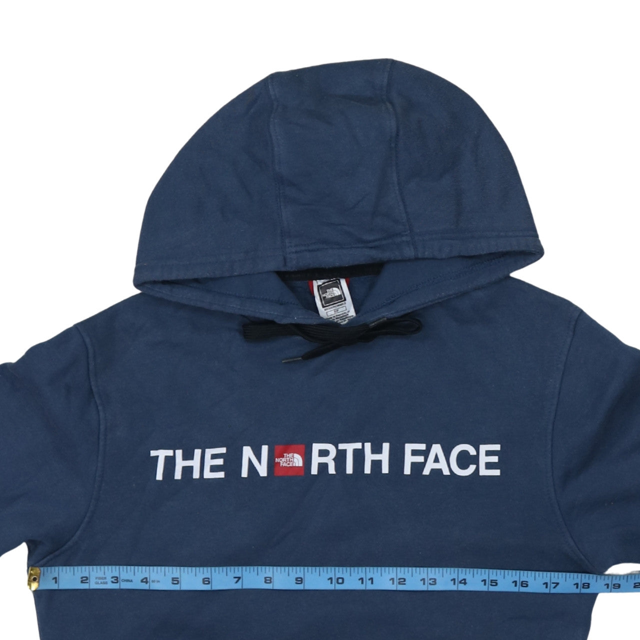 The North Face Men's Blue Pullover Hoodie Size S Graphic Logo