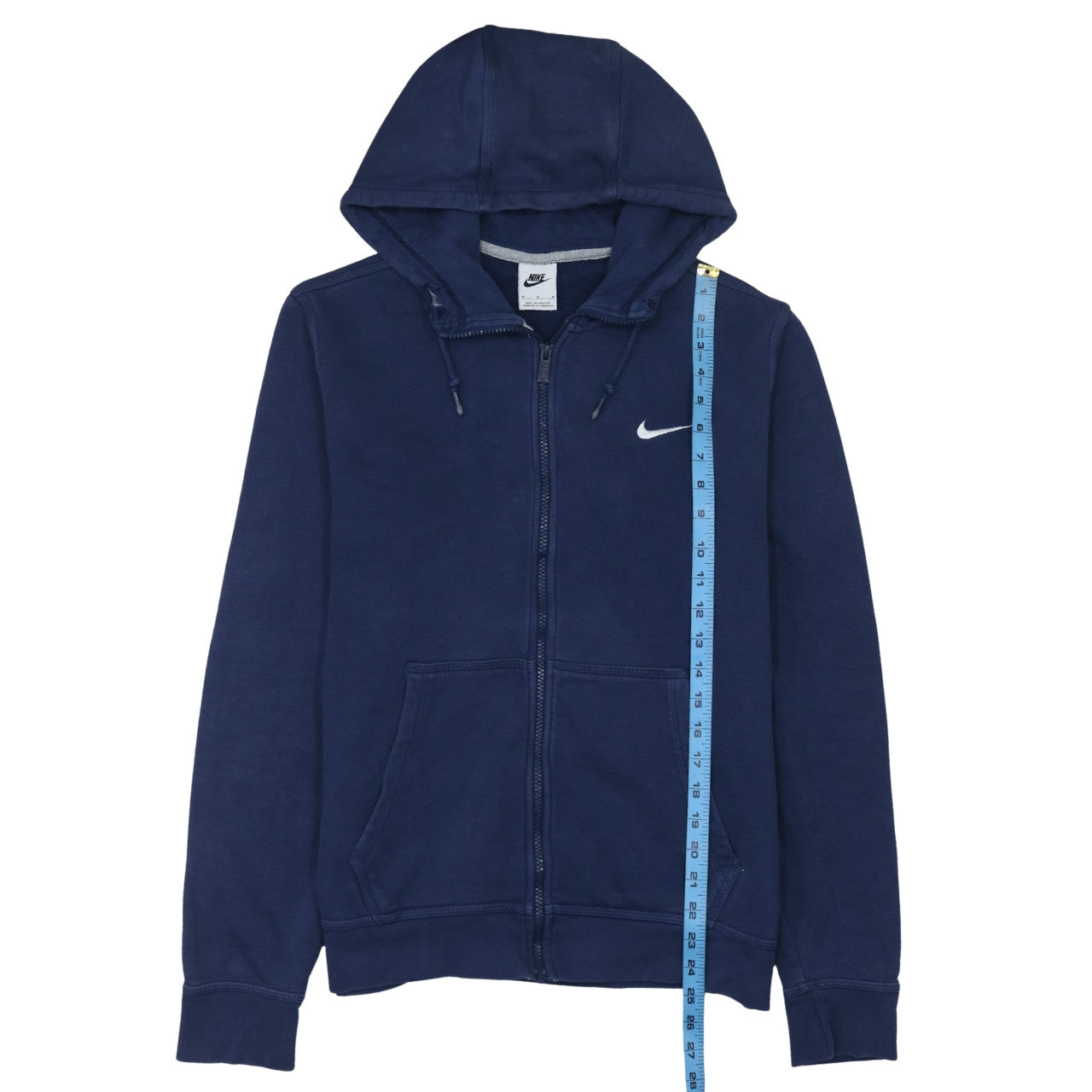 Nike Men's Blue Full Zip Hoodie Sweatshirt Size M