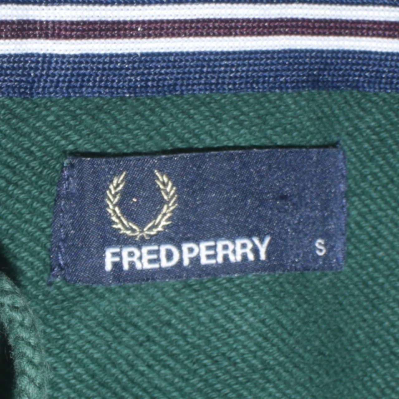 Fred Perry Men’s Green Full Zip Hoodie Small Regular Fit
