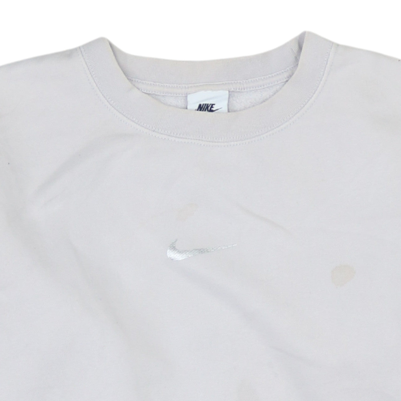 Nike Women’s Beige Colourblock Crew Neck Loose Fit Sweatshirt Size P
