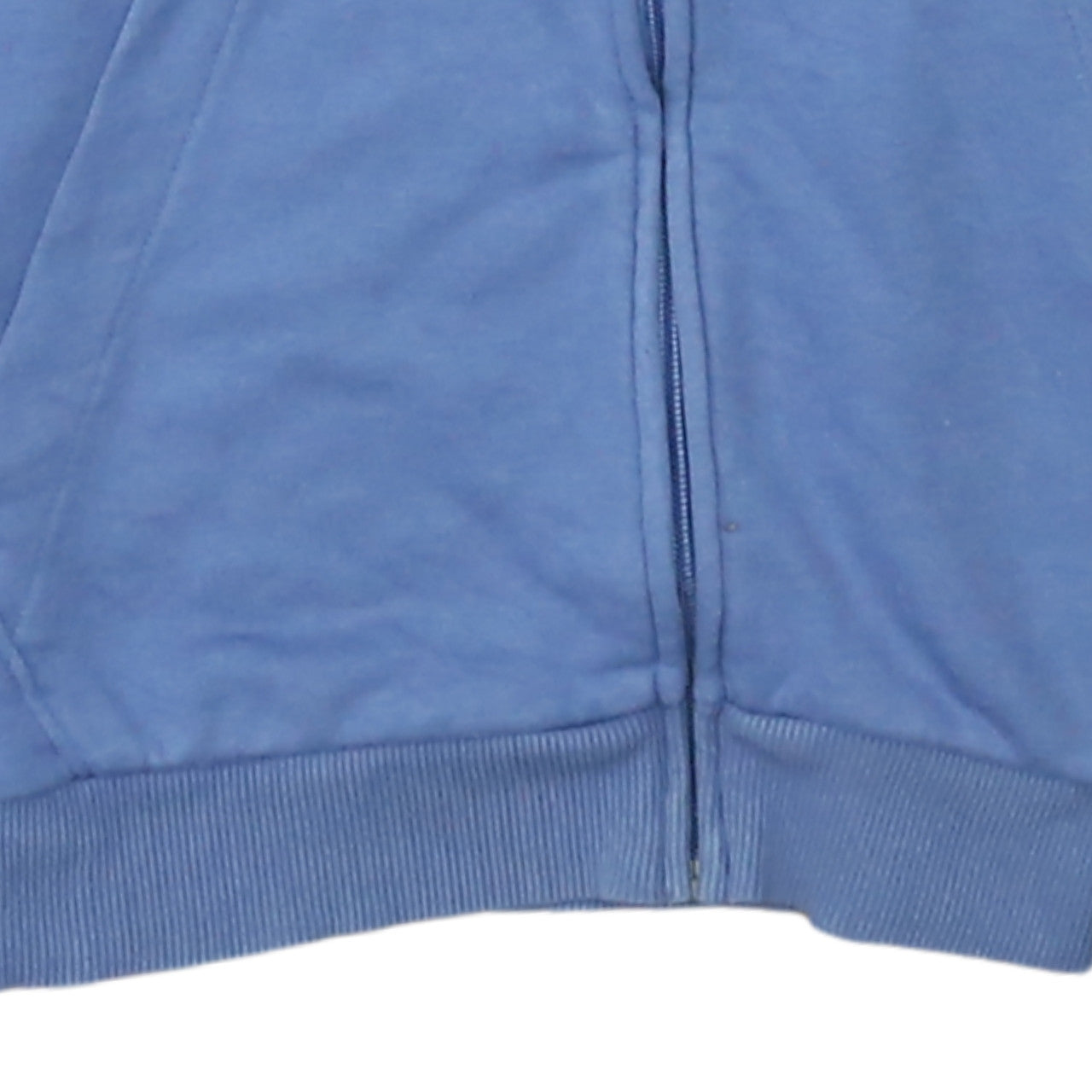 Adidas Men's Blue Full Zip Hoodie Size S Regular Fit Sportswear